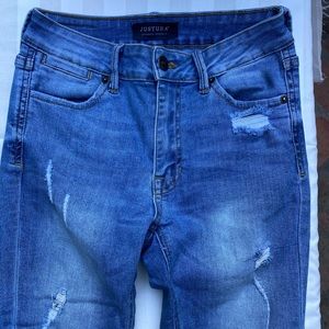 Distressed Stretch Jeans